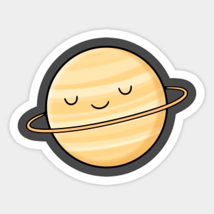 Happy Planet Saturn Sticker